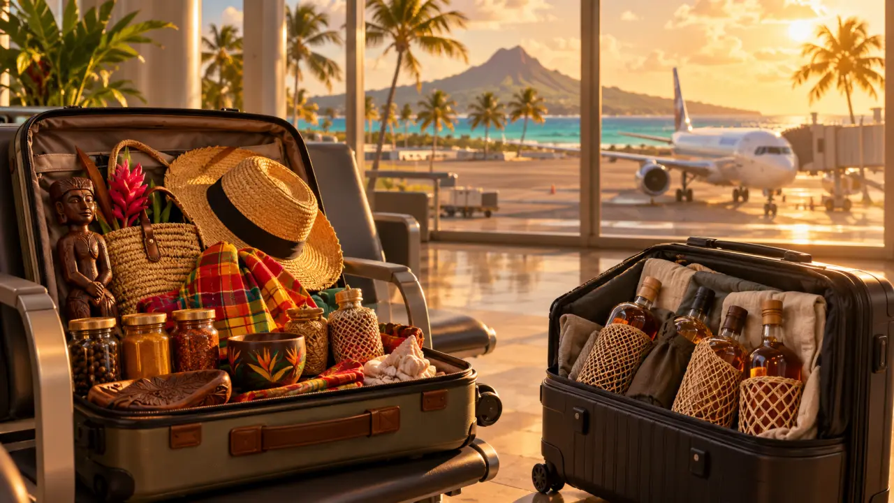 Rhum en soute, souvenirs en cabine : que peut-on ramener de Martinique en avion ?