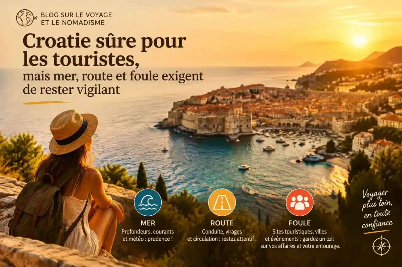 Croatie sûre pour les touristes, mais mer, route et foule exigent de rester vigilant