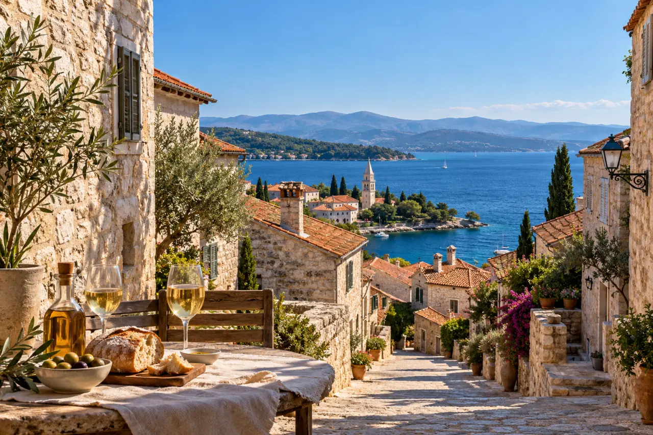 Meilleur endroit vacances Croatie pour les villages et la gastronomie : l'Istrie