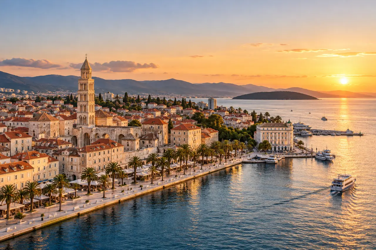 Meilleur endroit vacances Croatie : Split, son palais de Dioclétien et les départs vers les îles