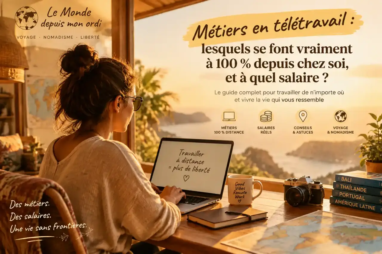 Métiers en télétravail : lesquels se font vraiment à 100 % depuis chez soi, et à quel salaire ?